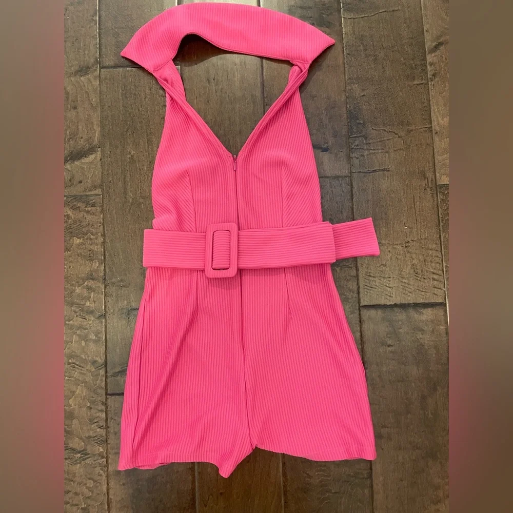Pink ASOS backless romper - Picture 2 of 3